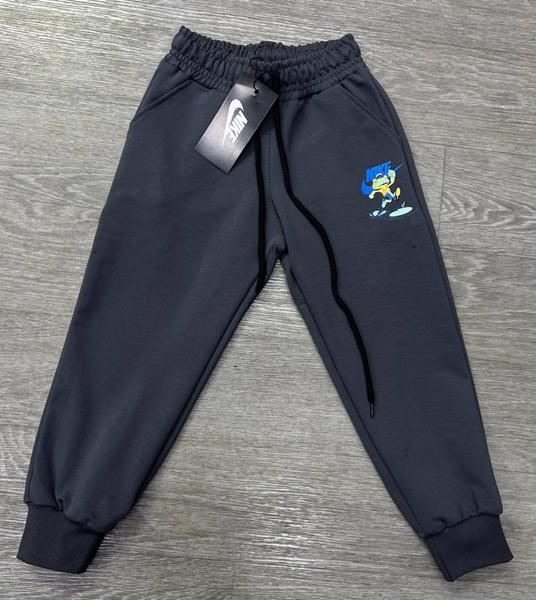 Штаны спорт MirWear kids (4-8) NW361-273-1 d.grey (деми)