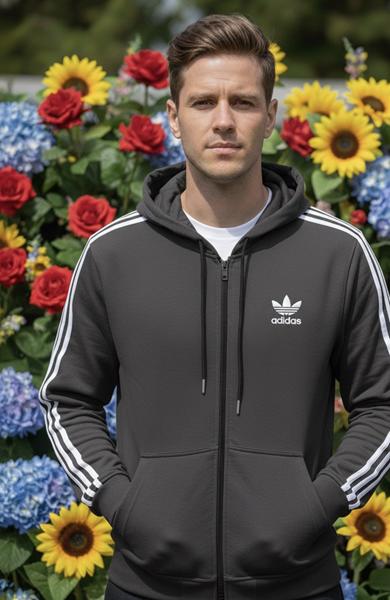 Кофта спорт Zalov (46-54) ZW1166 d.grey (деми)