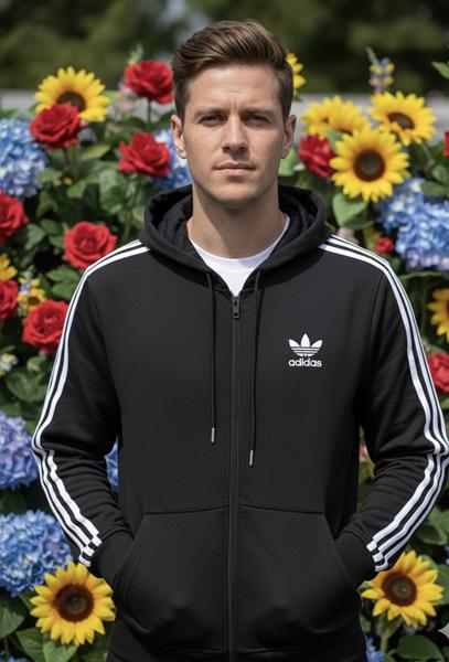 Кофта спорт Zalov (46-54) ZW1169 black (деми)