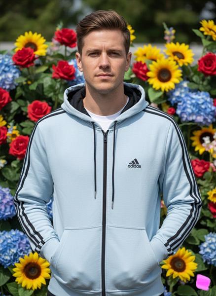 Кофта спорт Zalov (46-54) ZW1170 l.blue (деми)