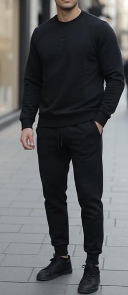 Костюм спорт Zalov (46-54) ZW1191 black (деми)