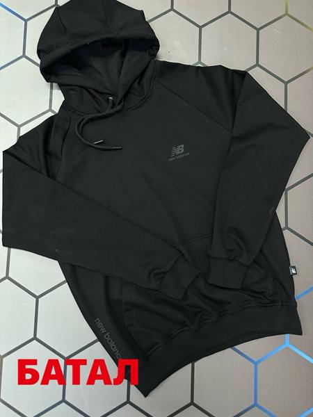 Худи Alex Clothes (2XL-6XL) 13343 black (деми)