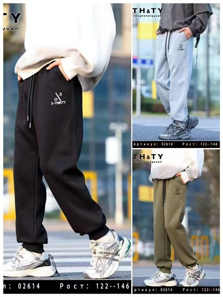 Штаны спорт Delfinka (122-146) 02614 khaki (деми)