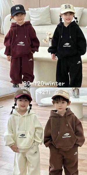 Костюм спорт Delfinka (80-120) 24271 black (зима)