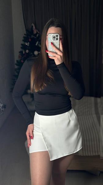 Юбка-шорты Arina (42-46) 2425 white (лето)