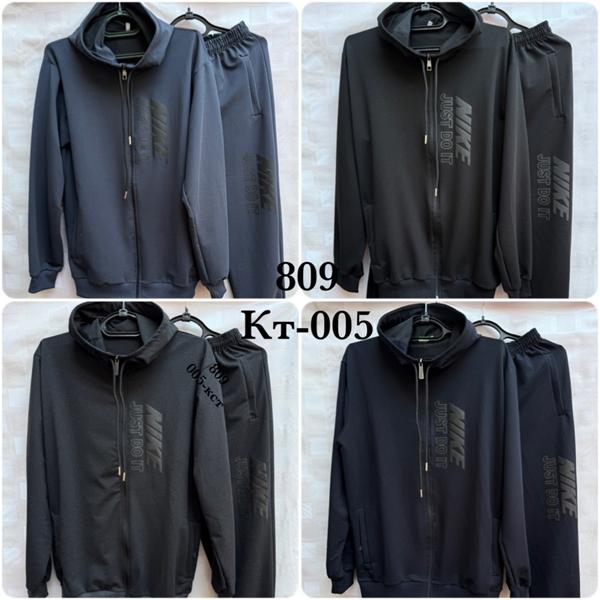 Костюм спорт Shon (46-54) KT005 black (деми)