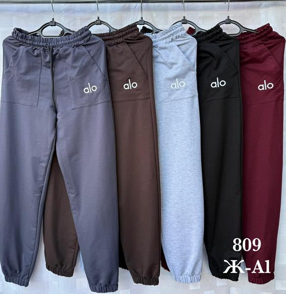 Штаны спорт Shon (44-52) ЖA1 black (деми)