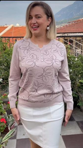 Свитер Julia (50-52) JL881 beige (деми)