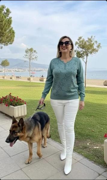 Свитер Julia (50-52) JL883 green (деми)