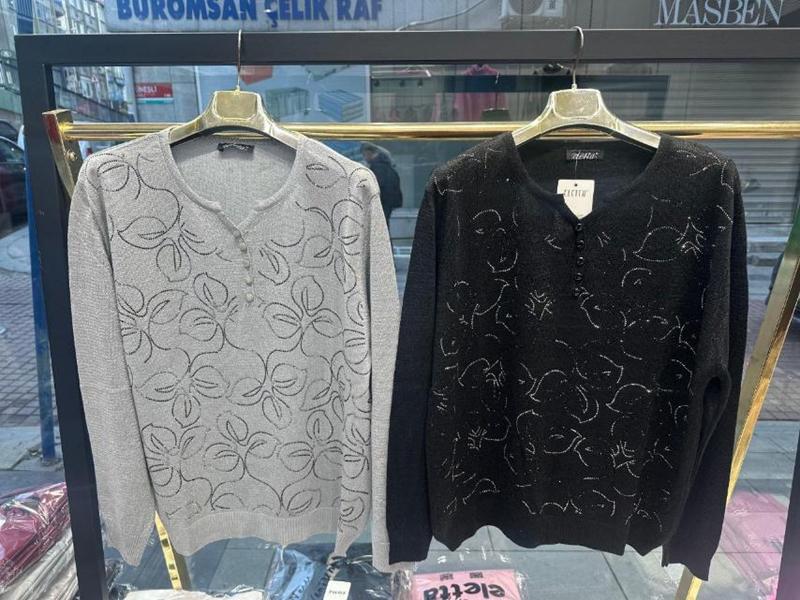 Свитер Julia (50-52) JL885 l.grey (деми)