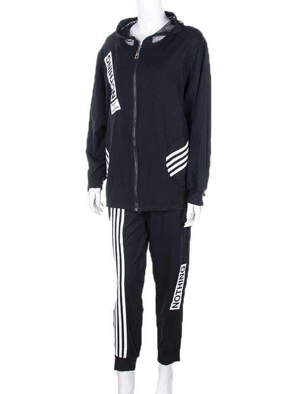 Костюм спорт CND2 (XL-3XL) 4011-363 black (деми)