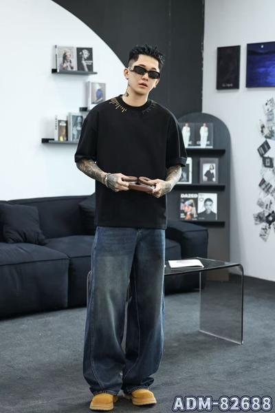 Футболка 2BRO (M-3XL) ADM82688 black (лето)