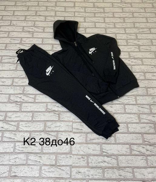 Костюм спорт TRAN (38-46) K2-1 d.grey (деми)