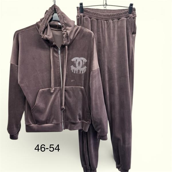 Костюм спорт TRAN (46-54) TR679 brown (деми)