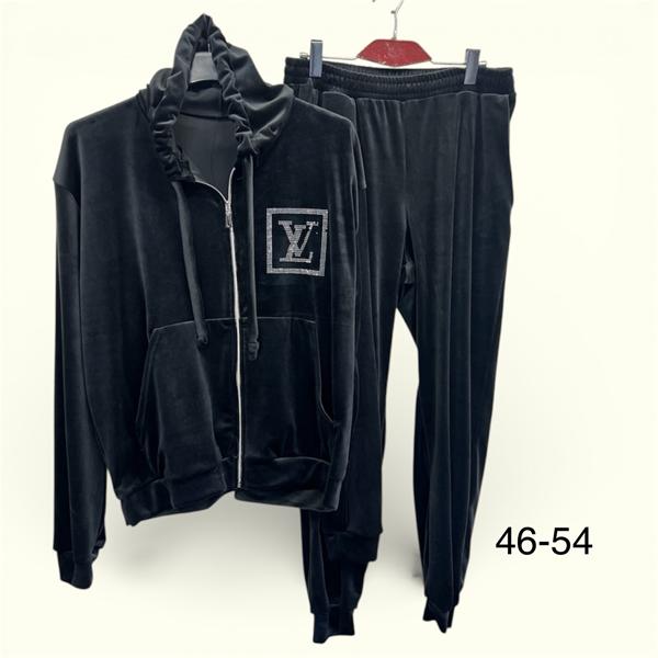 Костюм спорт TRAN (54-60) TR696 black (деми)