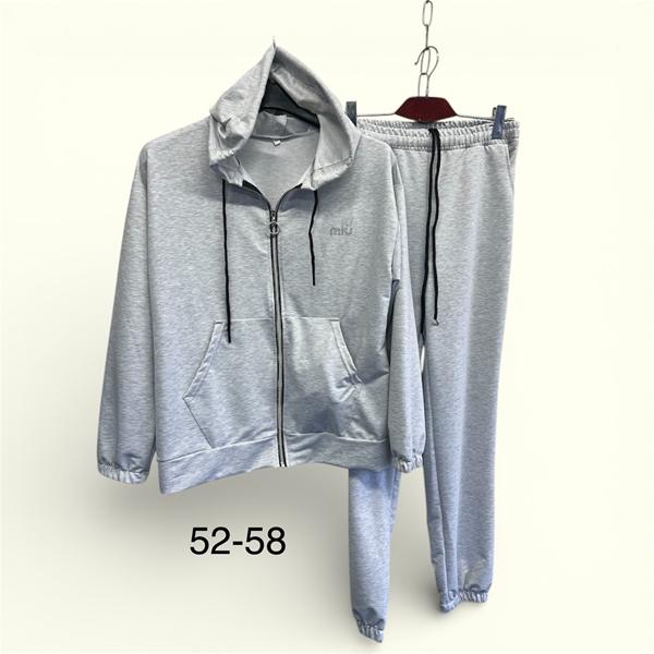 Костюм спорт TRAN (52-58) TR701 grey (деми)