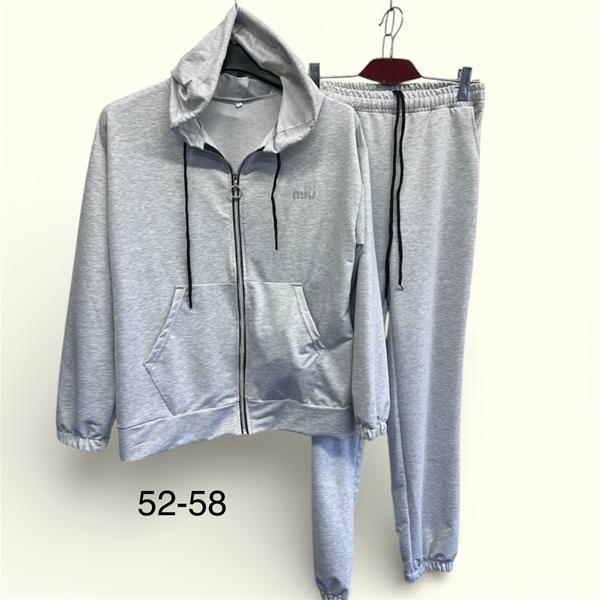 Костюм спорт TRAN (52-58) TR703 grey (деми)