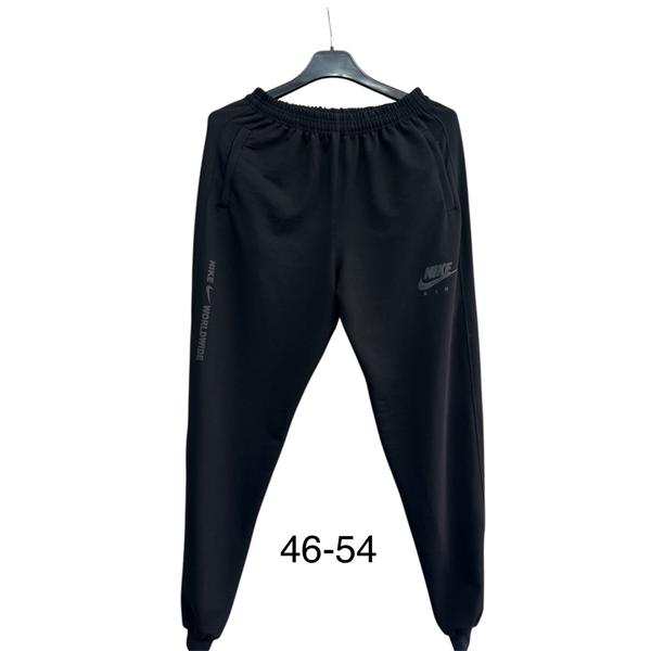 Штаны спорт TRAN (46-54) TR716 black (деми)