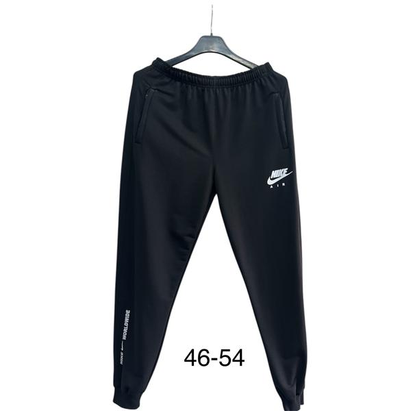 Штаны спорт TRAN (46-54) TR718 black (деми)