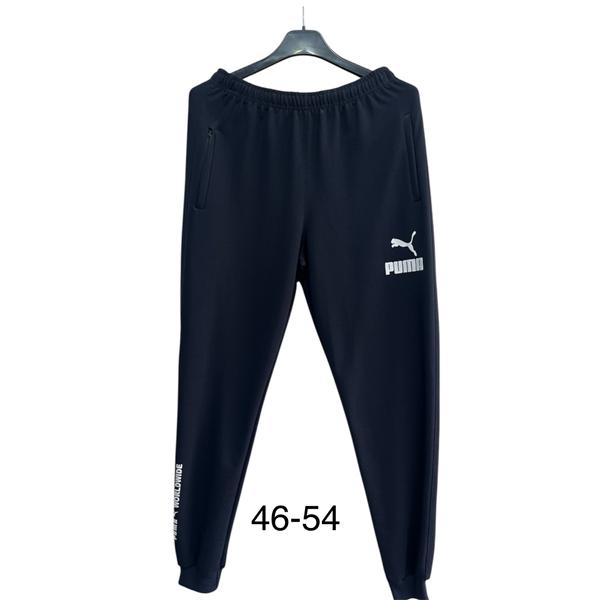 Штаны спорт TRAN (46-54) TR722 black (деми)