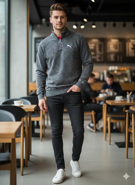 Свитер Moranny (S-2XL) MR503 d.grey (деми)