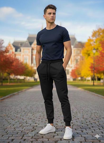 Штаны спорт Moranny (S-2XL) MR511 black (деми)