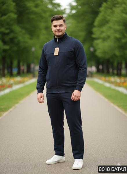 Костюм спорт Moranny (2XL-6XL) 8018 navy (деми)