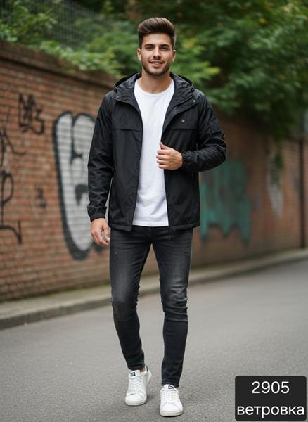 Ветровка Moranny (S-2XL) 2905 black (деми)