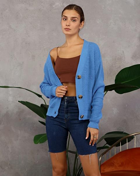 Кардиган LiZa Brend (42-46) 009 l.blue (деми)