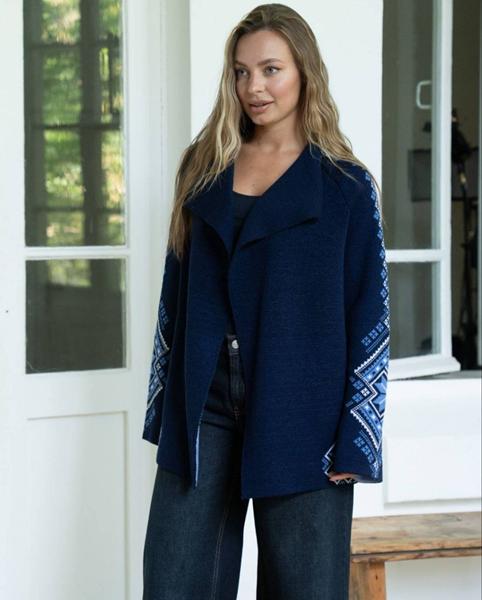 Кардиган LiZa Brend (44-50) 1104 navy (деми)