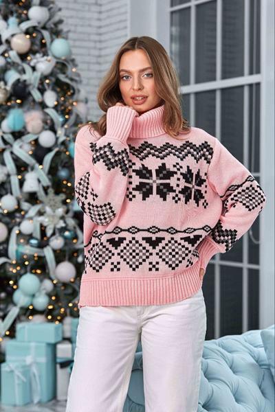 Свитер LiZa Brend (44-50) 1113 pink (зима)