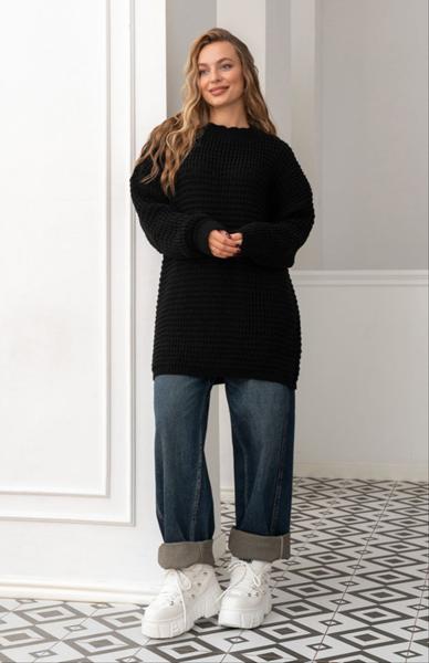 Свитер LiZa Brend (46-60) 1115 black (зима)