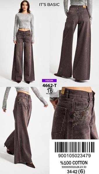 Джинсы Jeans Style (34-42) 4662-16 brown (деми)