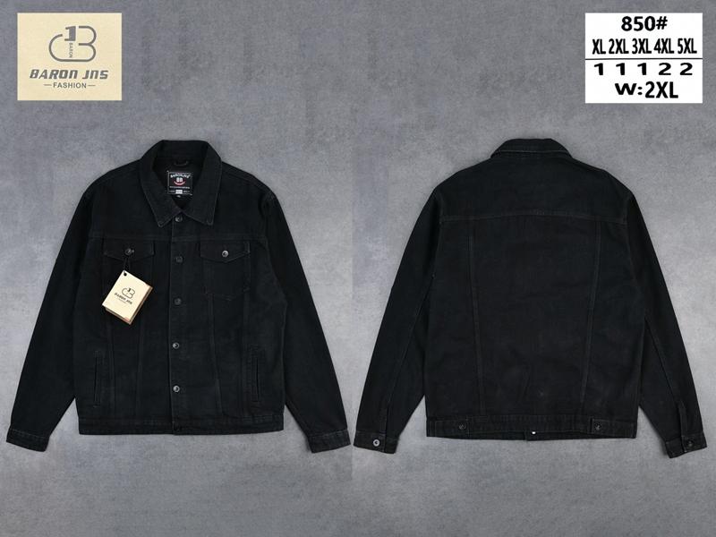 Куртка Baron Jeans (XL-5XL) 850 black (деми)