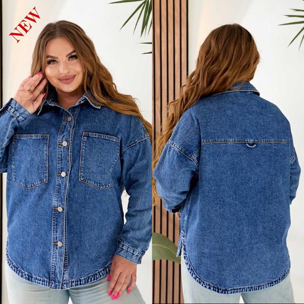 Рубашка Beki (3XL-5XL) 463 blue (деми)