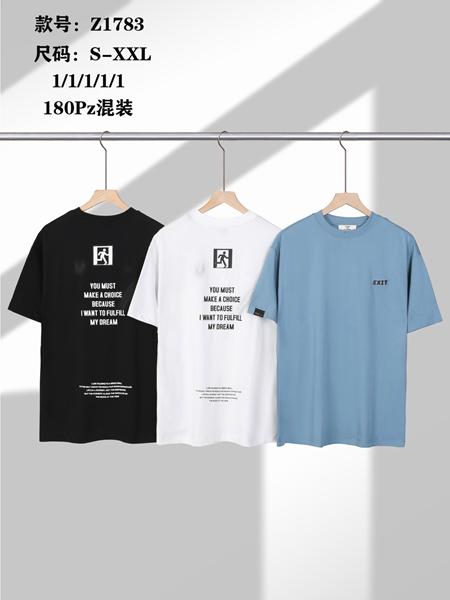 Футболка LiOpt (S-2XL) Z1783 l.blue (лето)