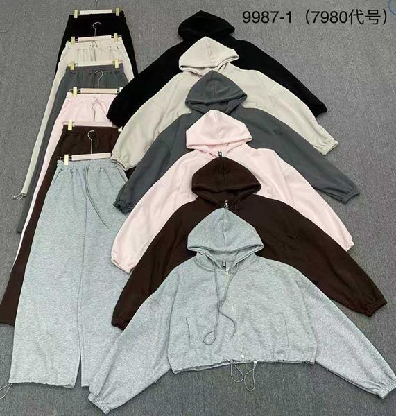 Костюм спорт Oukali (M-XL) 9987-1 grey (деми)