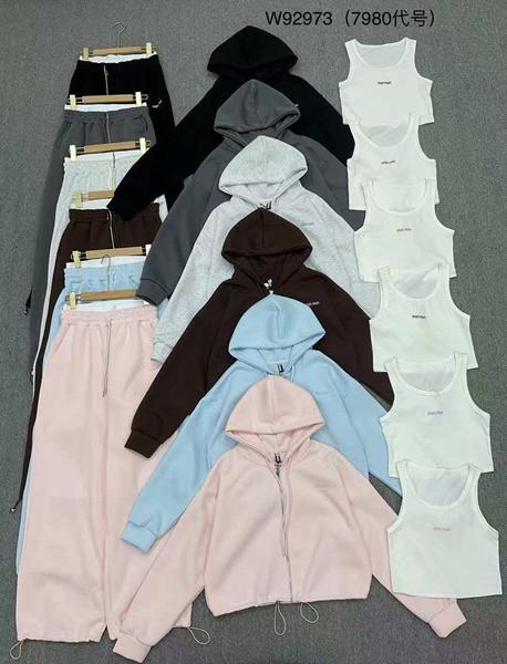 Костюм спорт Oukali (M-XL) W92973 l.grey (деми)