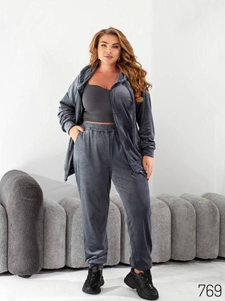 Костюм спорт Romeo life (48-58) 769 d.grey (деми)