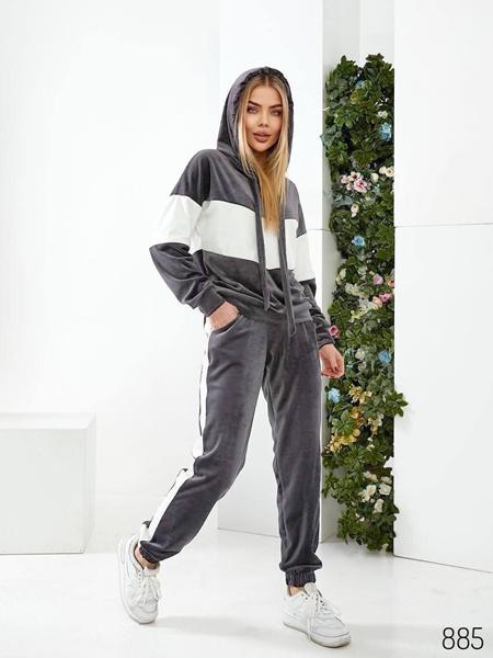 Костюм спорт Romeo life (42-56) 885 grey-white (деми)