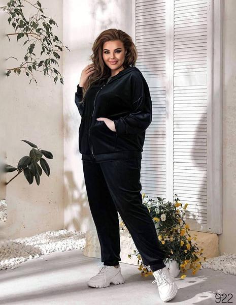 Костюм спорт Romeo life (60-66) 922 black (деми)