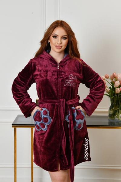 Халат Romeo life (48-52) RL1043 wine (деми)