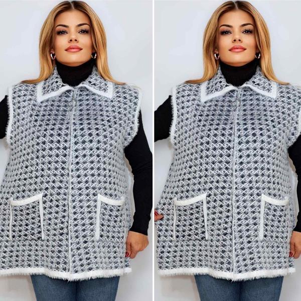 Жилетка Romeo life (54-58) RL1059 grey (деми)