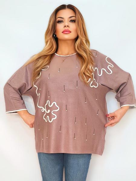 Свитер Romeo life (54-58) RL952-1 beige (деми)