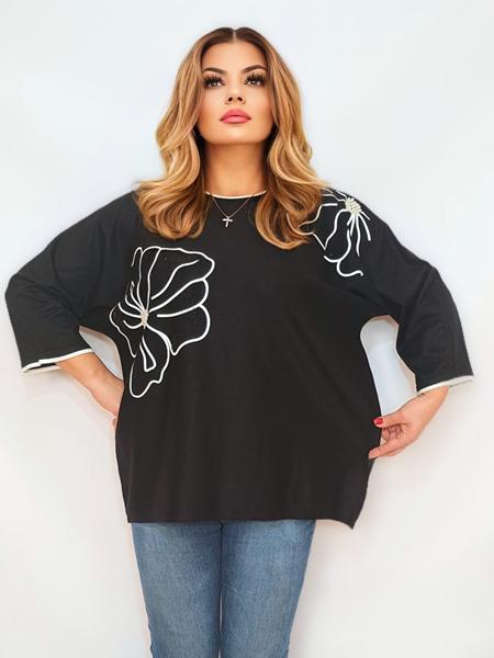 Свитер Romeo life (54-58) RL968 black (деми)