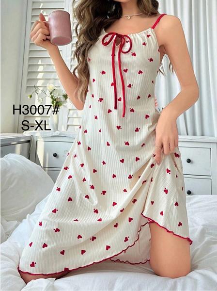 Ночнушка Brilliant (S-XL) H3007 white (лето)