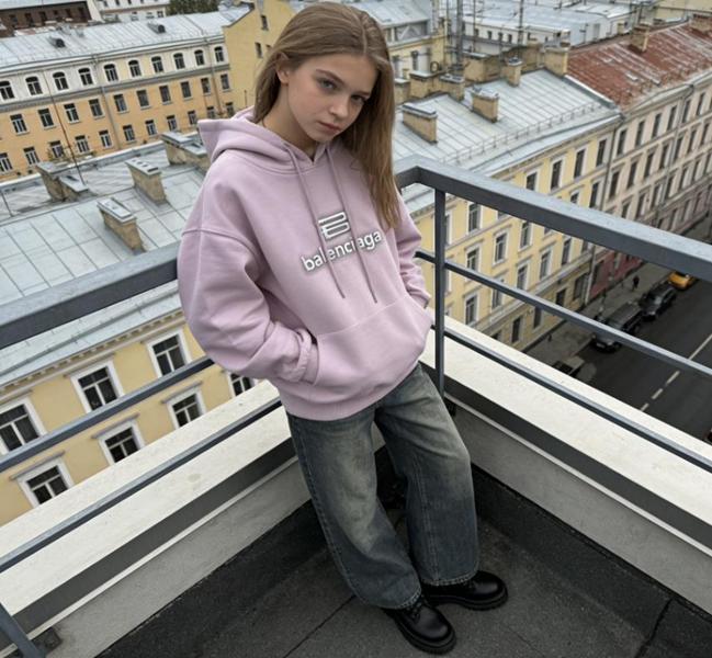 Худи Yalisi (150-180) UT8057 pink (деми)