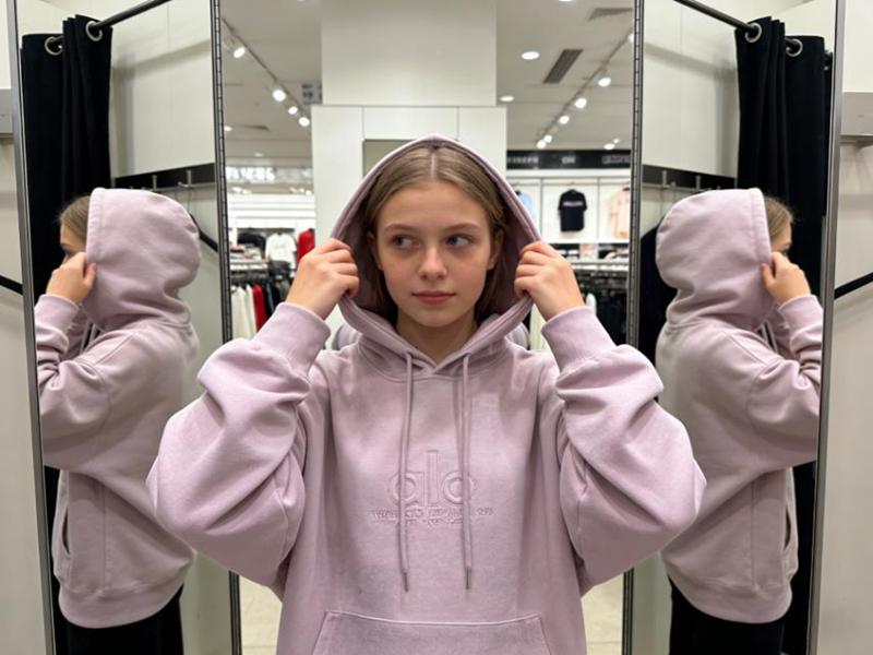 Худи Yalisi (150-180) UT8059 pink (деми)