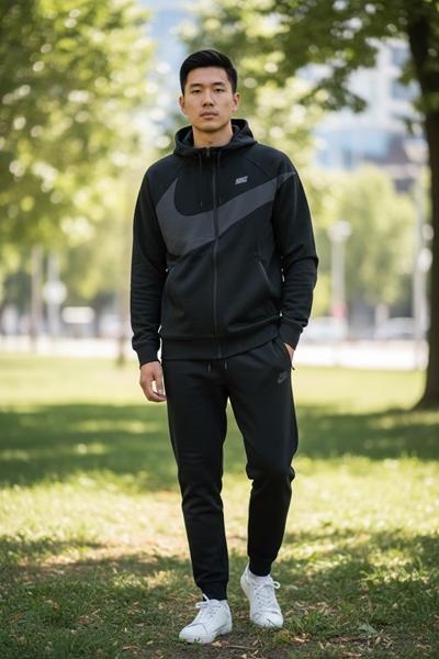 Костюм спорт Hai (M-3XL) H996 black (деми)