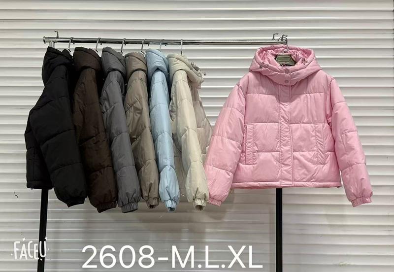 Куртка Oukali (M-XL) 2608 pink (деми)